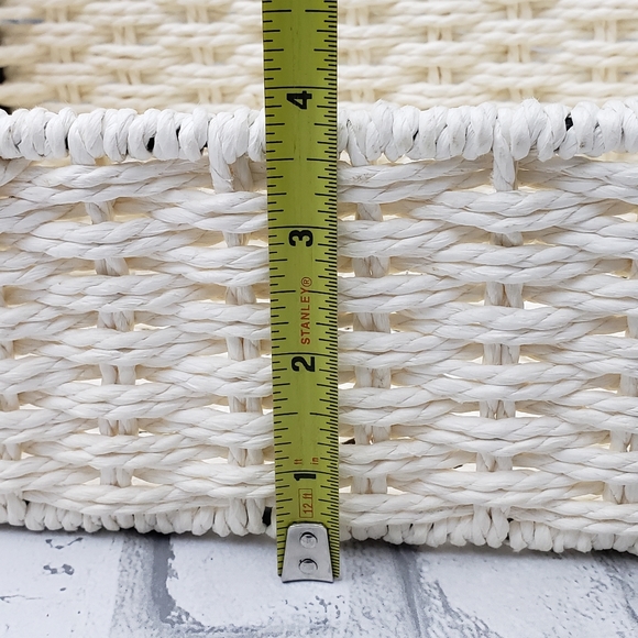 High/Low Rope Rattan Baskets Storage Bin - Picture 11 of 11